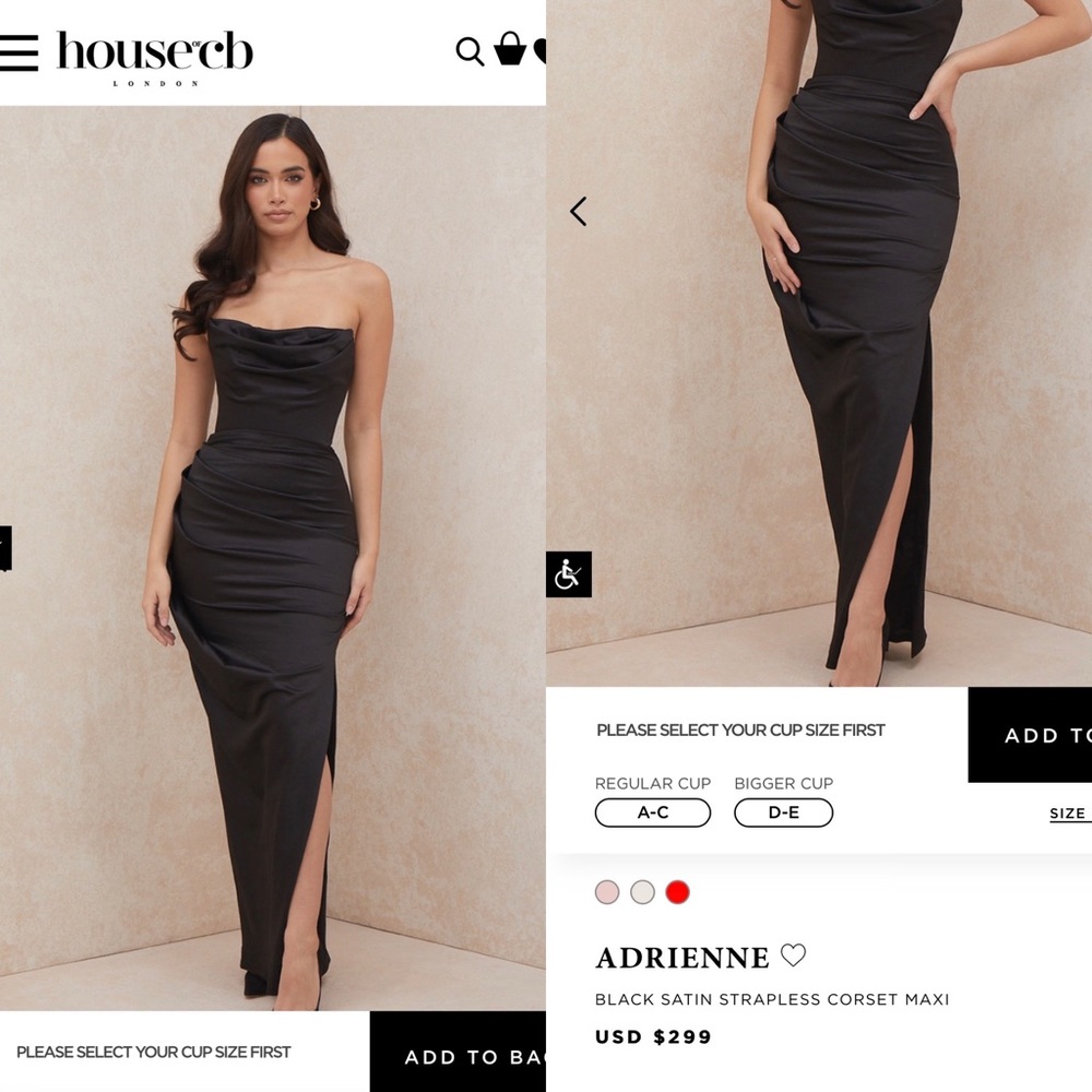 House of CB Corset Maxi Dress